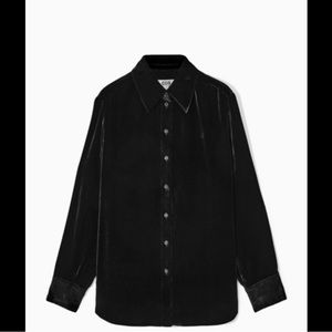 COS nwot relaxed velvet button down